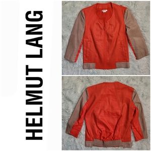 Helmut Lang Linen Colorblock Jacket